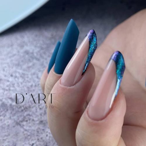 Paznokcie migdał współczesny french