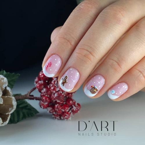 Paznokcie zdobienia świąteczne